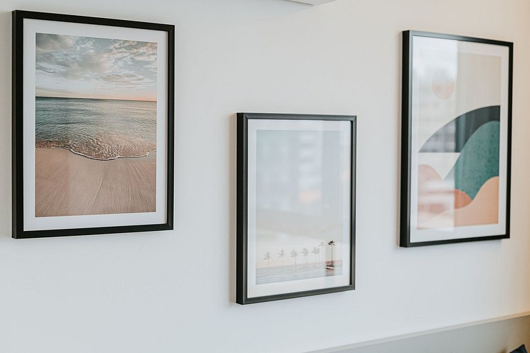 Studio moderno c/ piscina rooftop perto da praia