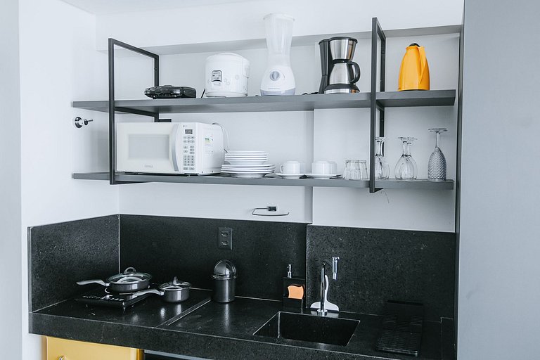 Flat no Get One - 50 metros da praia