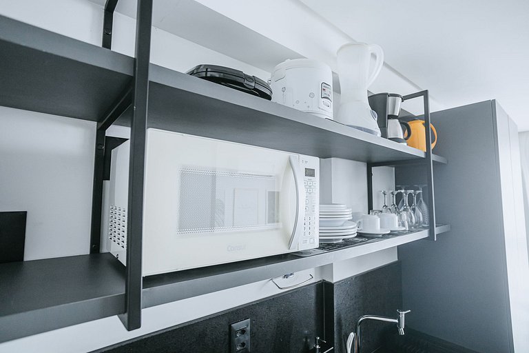 Flat no Get One - 50 metros da praia