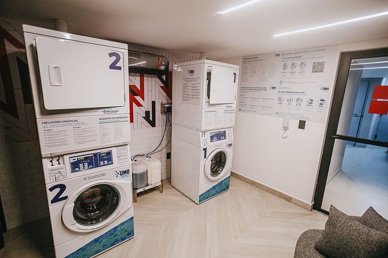 Flat no Get One - 50 metros da praia