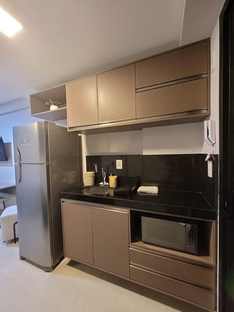 Flat Sensacional com Varanda 50m da Praia