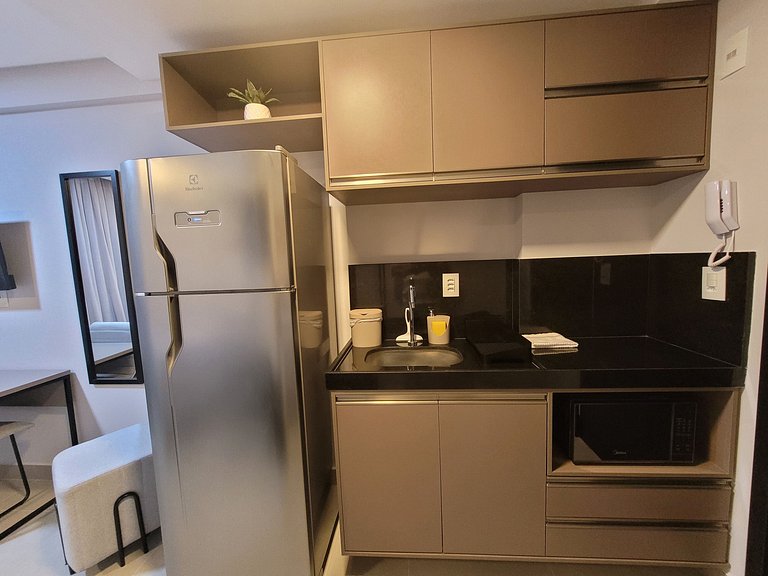 Flat Sensacional com Varanda 50m da Praia