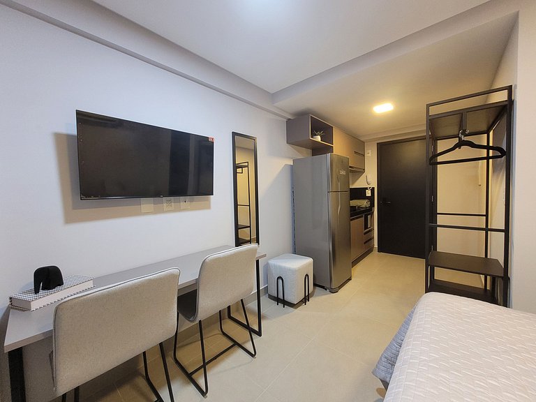 Flat Sensacional com Varanda 50m da Praia