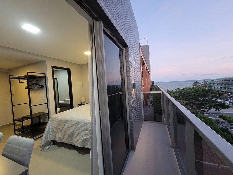 Flat Sensacional com Varanda 50m da Praia