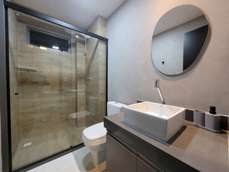 Flat Sensacional com Varanda 50m da Praia