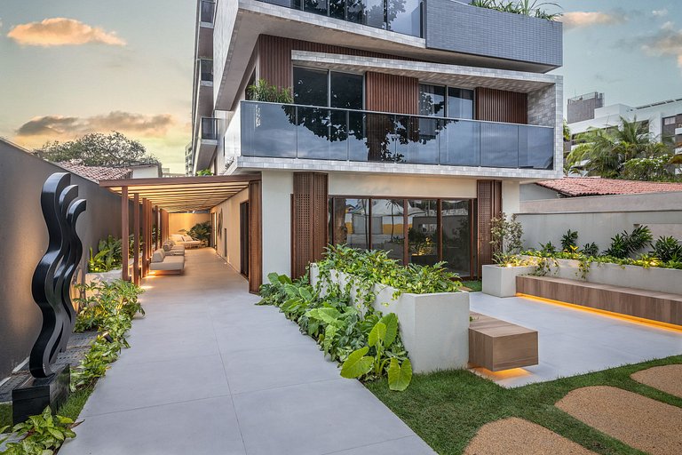 Flat Sensacional com Varanda 50m da Praia