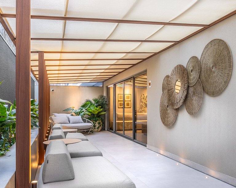 Flat Sensacional com Varanda 50m da Praia