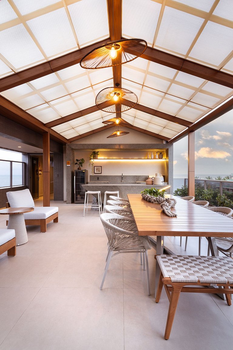 Flat Sensacional com Varanda 50m da Praia