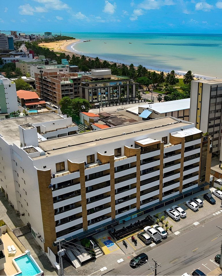 Apart-hotel 36m² Varanda Vista Mar no Cabo Branco