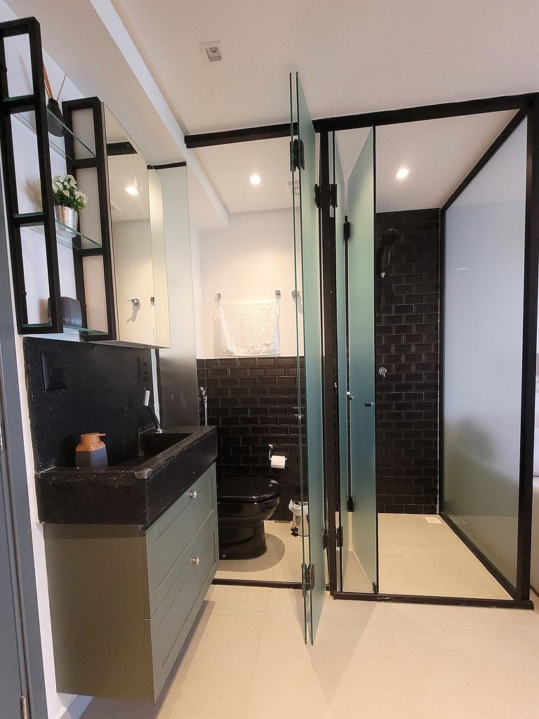 Studio incrível para uma estadia perfeita