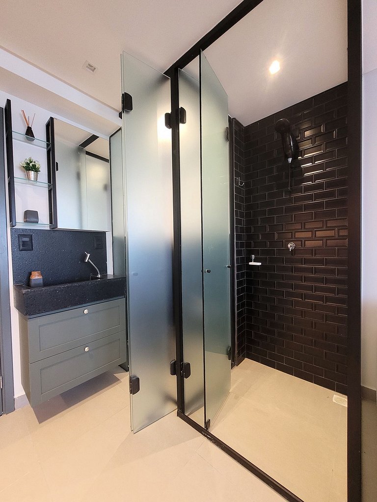 Studio incrível para uma estadia perfeita