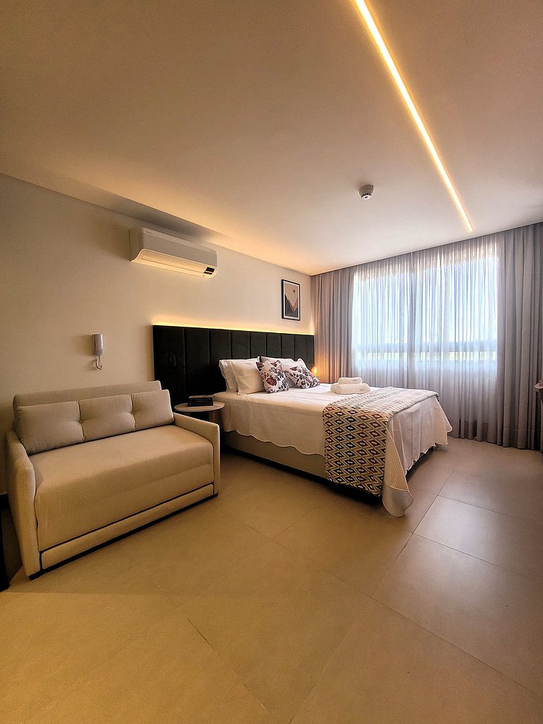Studio incrível para uma estadia perfeita