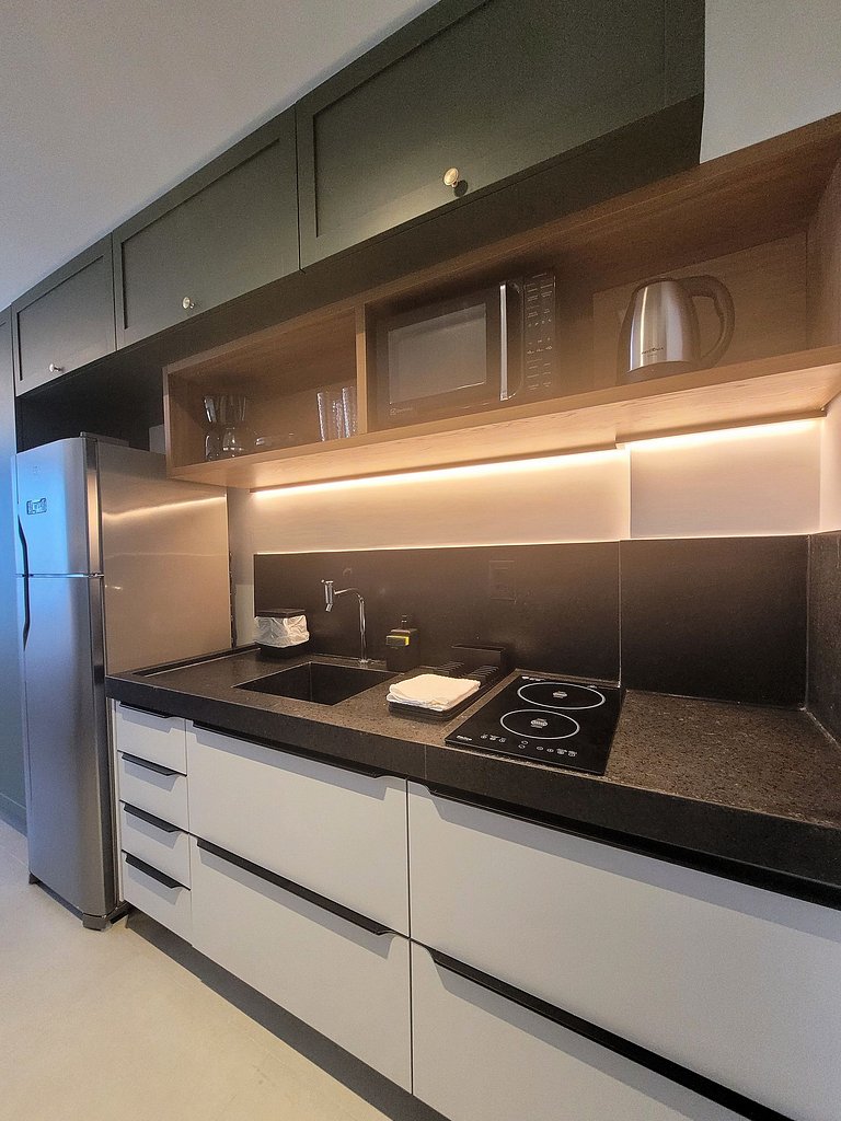 Studio incrível para uma estadia perfeita