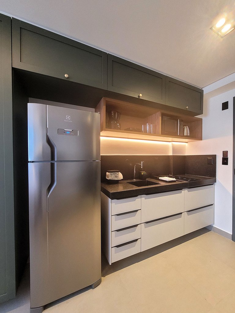 Studio incrível para uma estadia perfeita