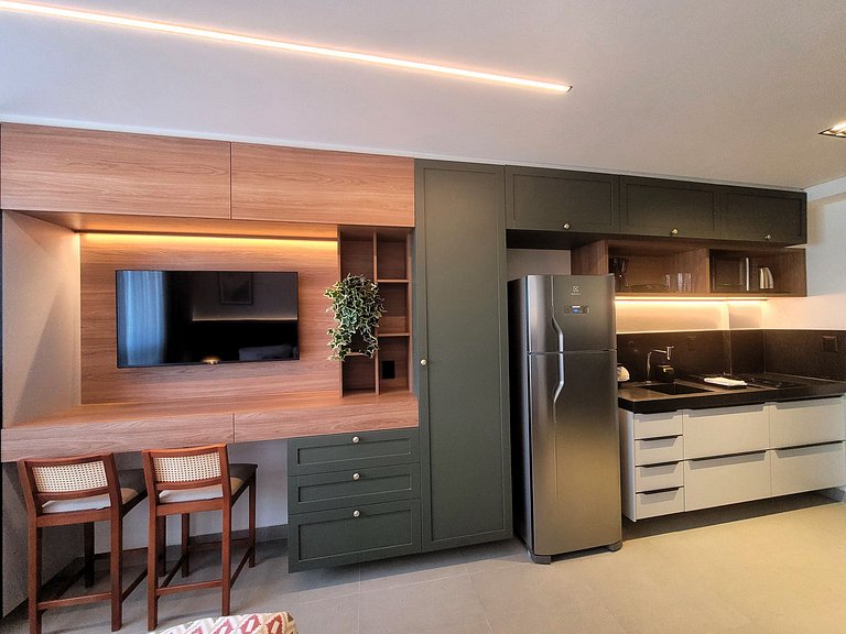 Studio incrível para uma estadia perfeita