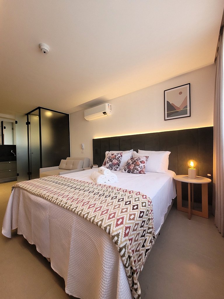 Studio incrível para uma estadia perfeita