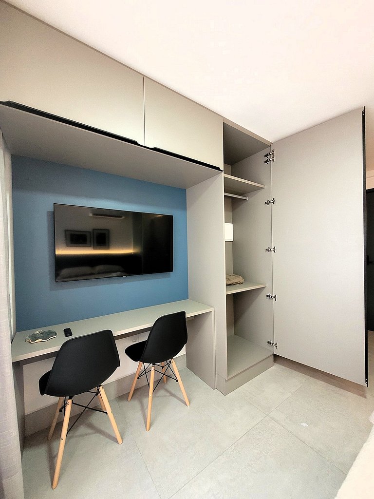 Aproveite o Rooftop com Piscina | A 50m da Praia