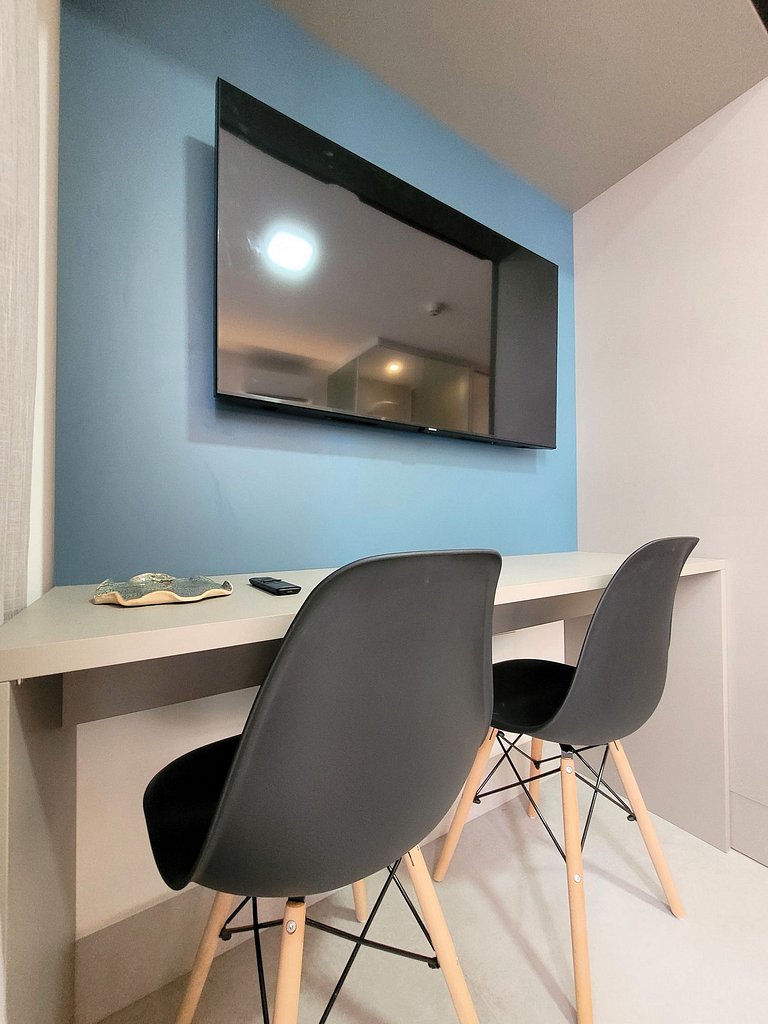 Aproveite o Rooftop com Piscina | A 50m da Praia