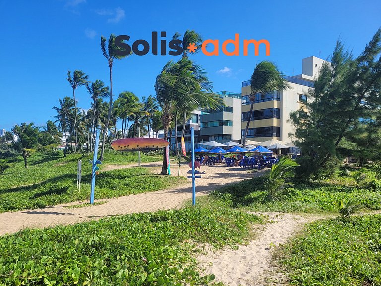 Studio espaçoso e confortável a 50m da praia