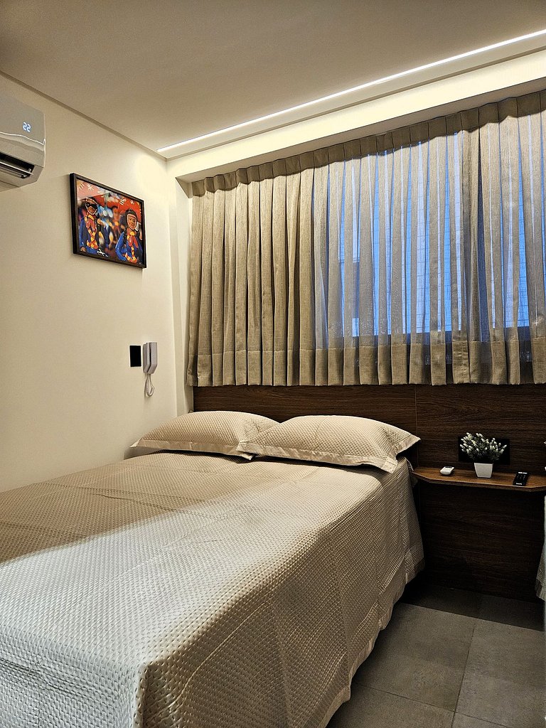 Experiência premium perto do mar | 2 camas casal