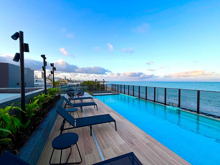 Apartamento novo com vista para o mar. BH-305