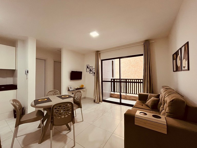 Apartamento espaçoso na praia de Intermares. LBH 102.