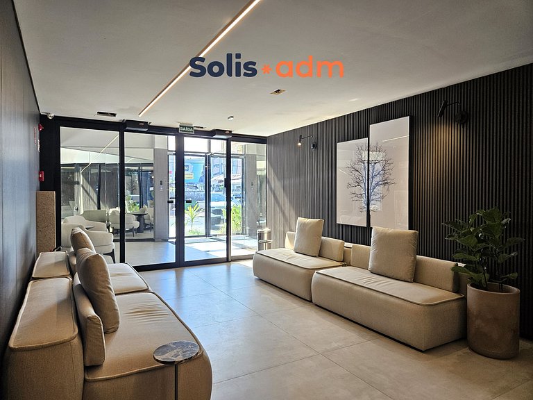 Flat à Beira-Mar com Varanda