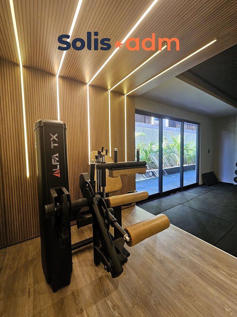 Flat à Beira-Mar com Varanda