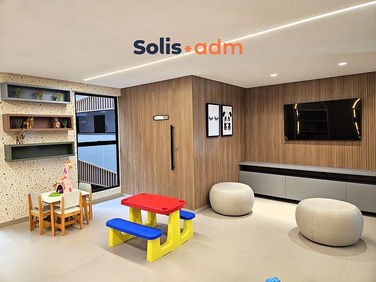 Flat à Beira-Mar com Varanda