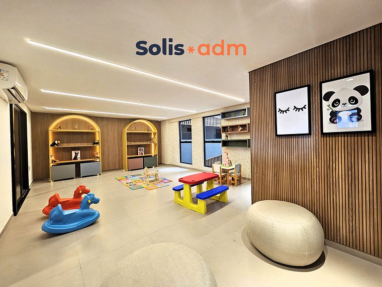 Flat à Beira-Mar com Varanda