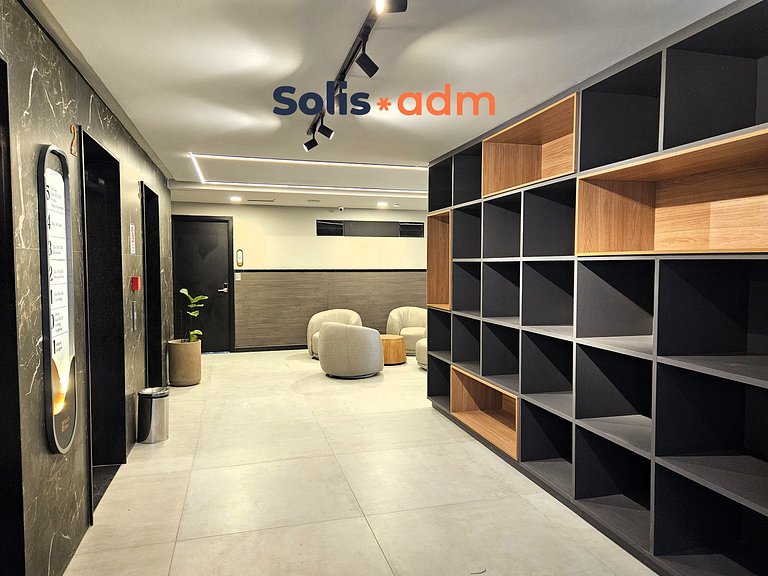 Flat à Beira-Mar com Varanda