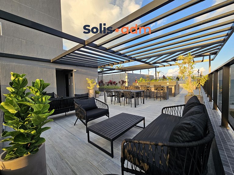 Lindo Flat Beira-Mar no Beach Haus