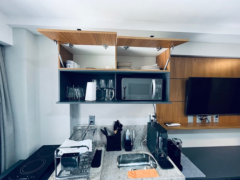 Apartamento Beira Mar Completo e Confortável