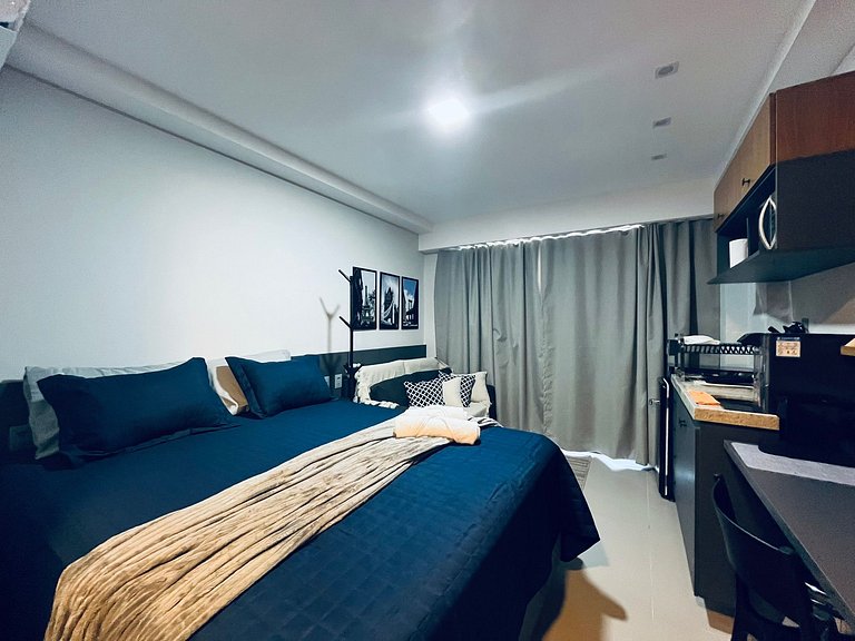 Apartamento Beira Mar Completo e Confortável