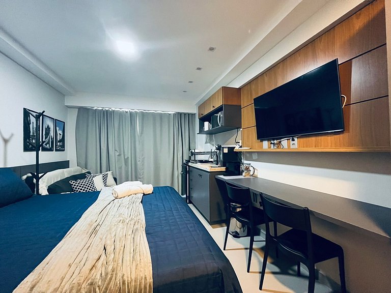 Apartamento Beira Mar Completo e Confortável