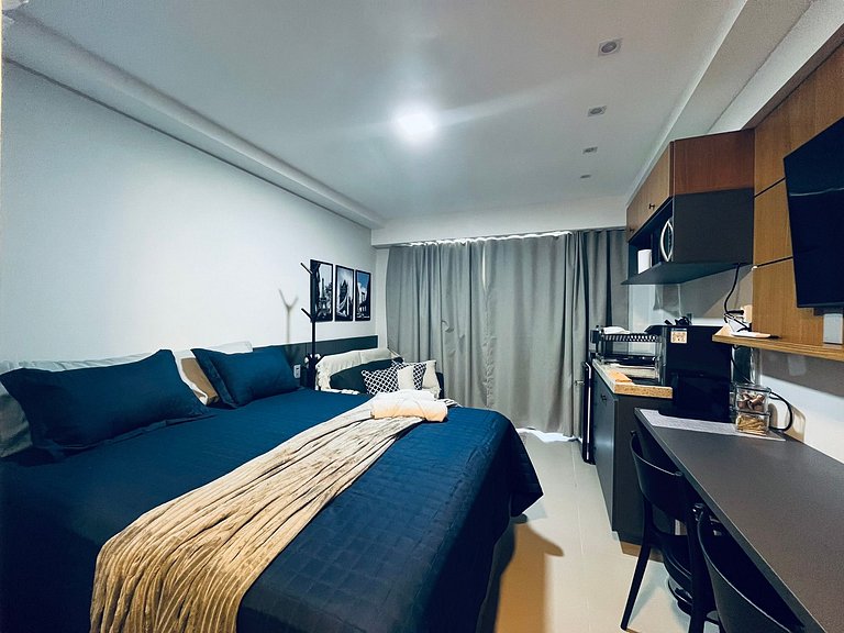 Apartamento Beira Mar Completo e Confortável