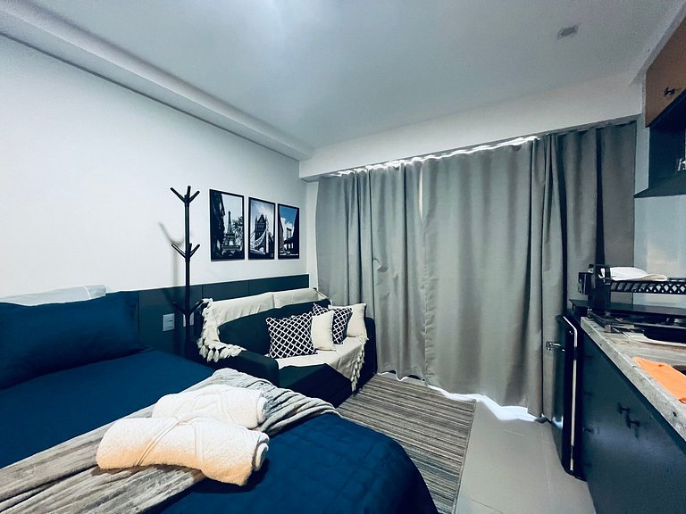 Apartamento Beira Mar Completo e Confortável