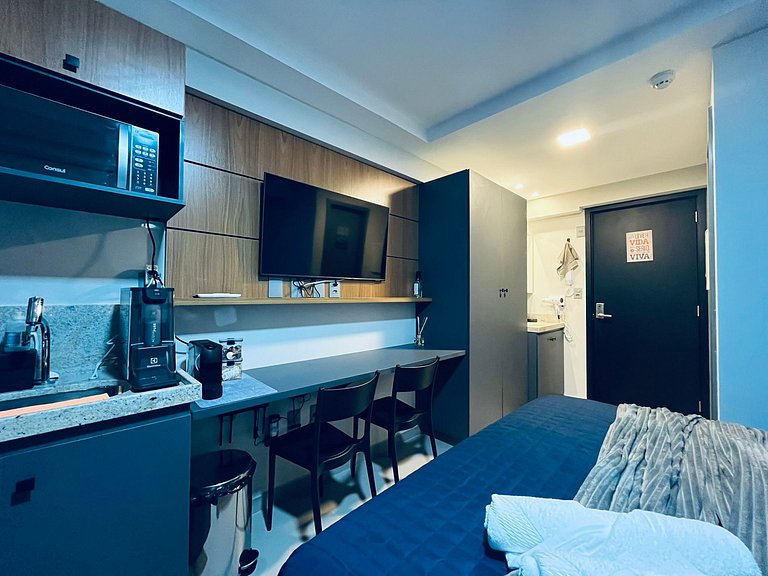 Apartamento Beira Mar Completo e Confortável