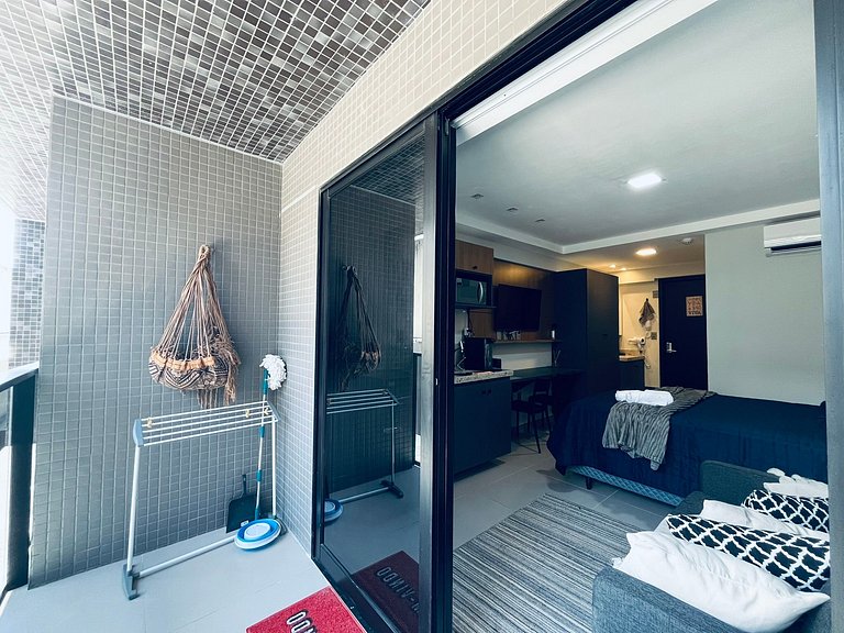 Apartamento Beira Mar Completo e Confortável