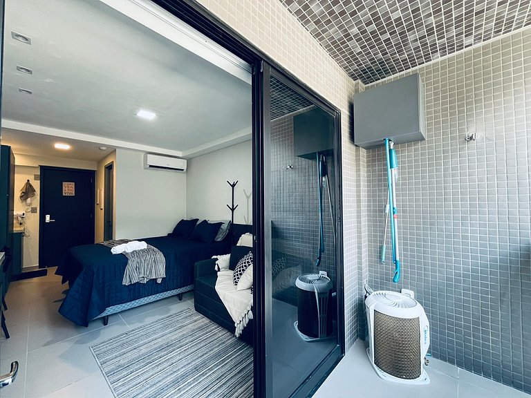 Apartamento Beira Mar Completo e Confortável