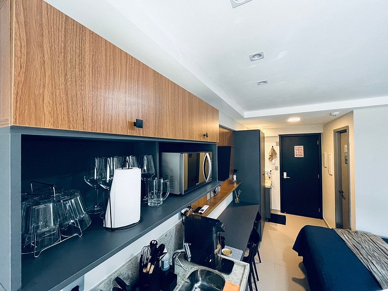 Apartamento Beira Mar Completo e Confortável