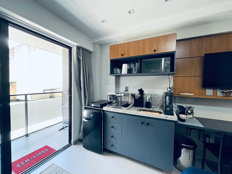 Apartamento Beira Mar Completo e Confortável