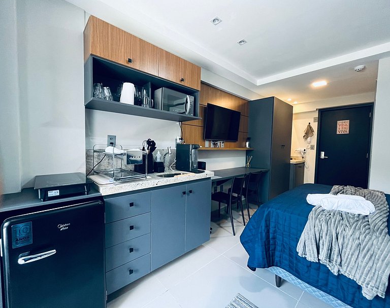 Apartamento Beira Mar Completo e Confortável