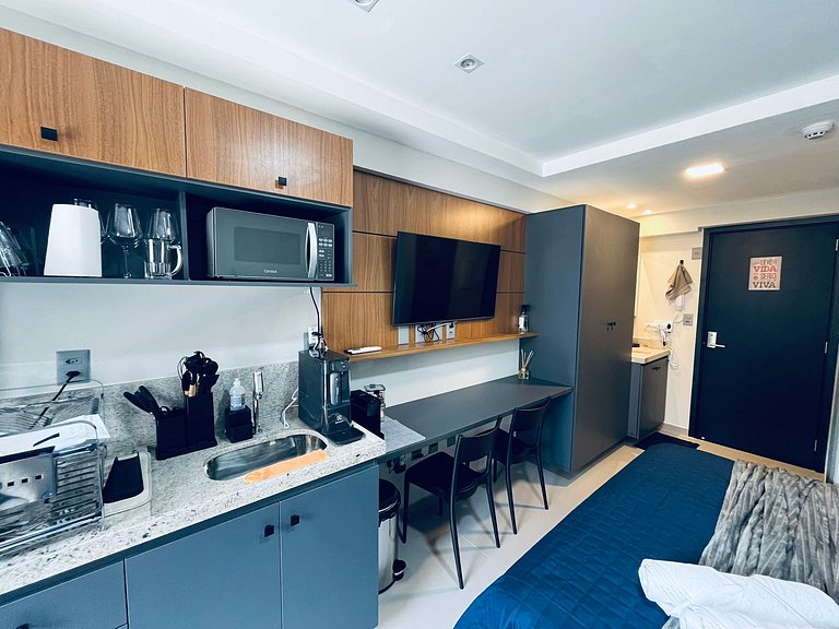 Apartamento Beira Mar Completo e Confortável