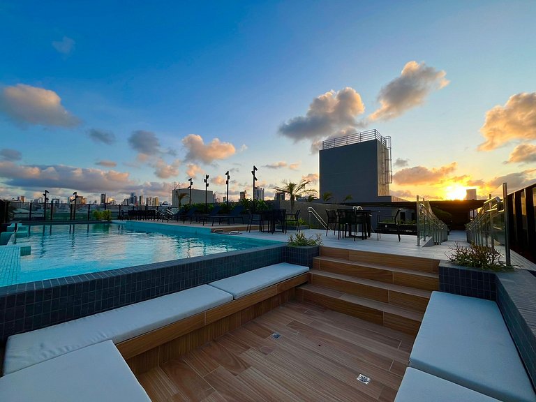Apartamento Beira Mar Completo e Confortável