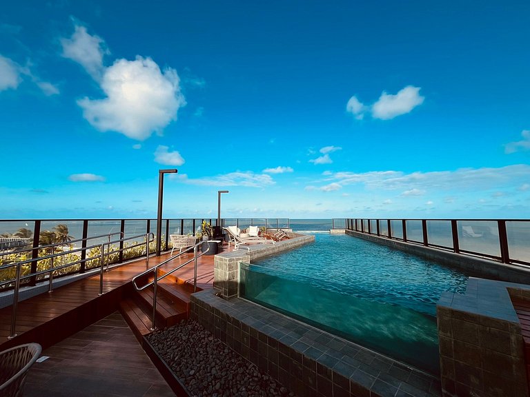 Apartamento aconchegante com vista para o mar. BZ 502