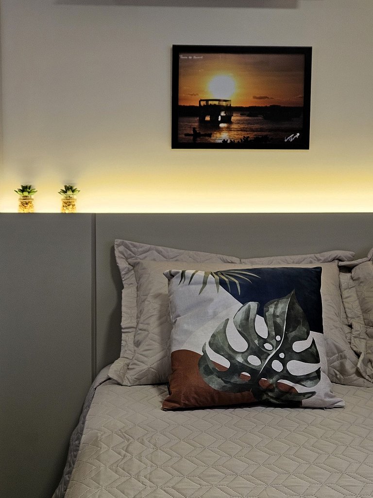 Studio para casal a 50m da praia