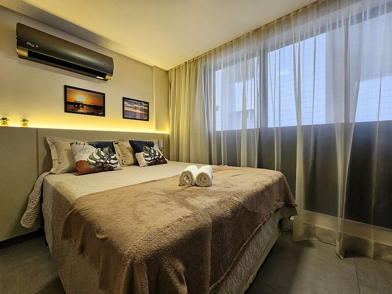 Studio perfeito para casal, poucos passos da praia
