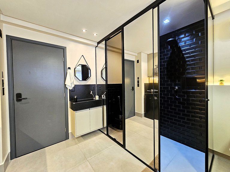 Studio perfeito para casal, poucos passos da praia