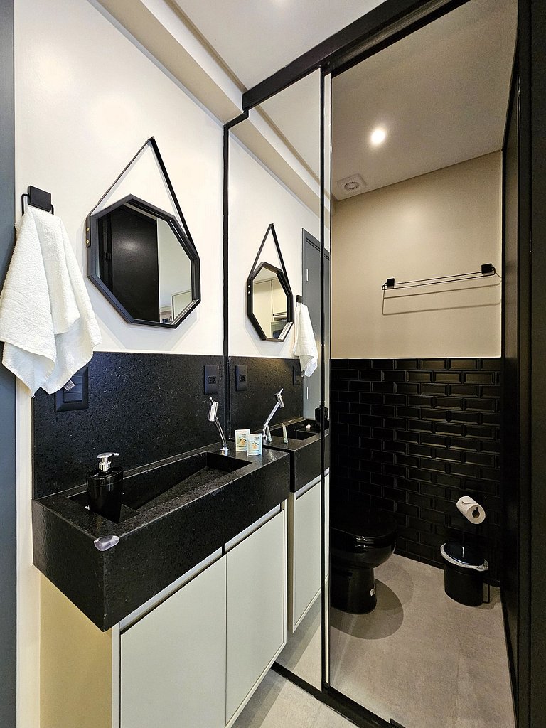 Studio perfeito para casal, poucos passos da praia
